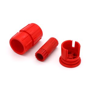 Red Color Custom Required Plastic Injection Pipe plug